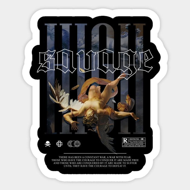 High Savage Modern Streetwear Sticker by DChanCeative.Std